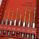 Milwaukee 48-89-4630 Kit TiN Shockwave (15-Piece Titanium)
