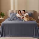 Utopia Bedding Queen Size Sheet Set 4 Piece Bed Sheets, Soft and Breathable Microfiber, Includes 1 Fitted Sheet, 1 Flat Sheet and 2 Pillowcases Oeko Tex (Grey)