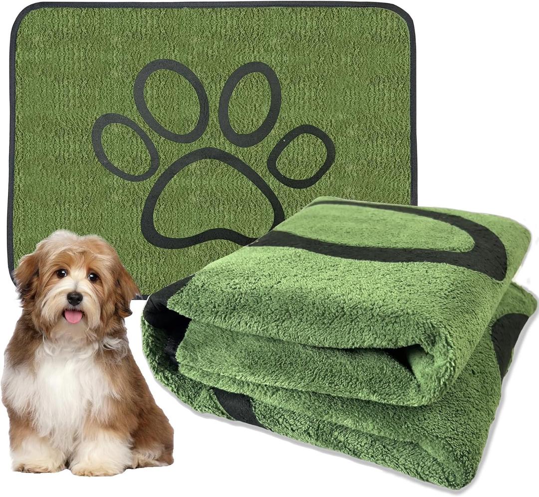 Washable Pee Pads for Dogs, 2 Pack Reusable Puppy Pads Waterproof for Potty Training, Dog Pee Pads with Leakproof Non-Slip Bottom for Floor, Couch, Bed, and Crate (24"x36"(Pack of 2))