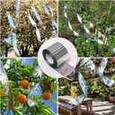 Ruolan Bird Scare Tape Ribbon,Reflective Tape Keep Birds Away Outdoor,Double Side Bird Flash Tape, Scare Geese, Pigeon, Duck, Woodpecker (350FT)