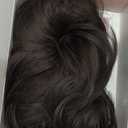 ENTRANCED STYLES Brown Wig With Bangs 26 Inch Long Straight Wigs for Women Dark Brown Layered Hair Synthetic Heat Resistant Hair for Daily Party Use