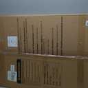 Ostutry 53in Extra Tall Cat Gate for Doorway No Drilling 29.5-40.1in Wide Dog Gate with Cat Door Pressure Mounted Walk Through Pet Gate