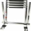 4-Step Boat Ladder Marine Stainless Steel Telescoping Ladder