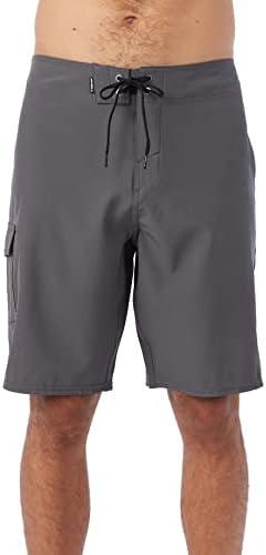O'NEILL Men's 21 Inch Hyperfreak Divergent Boardshorts - Quick Dry Swim Trunks for Men with Fixed Waist and Quick Dry Fabric.40