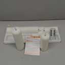 4-Pack LED Flameless Candles(D 2.2''X H 4'' 5'' 6'' 7'') with Remote Control Waterproof Outdoors & Indoors, Battery Candles with Remote Timer, Decorative Remote Led Candles.