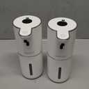 OHIFAST 2 Pack Automatic Liquid Soap Dispenser Touchless, USB Rechargeable Smart Hand Soap Dispenser, 6-Level Adjustable, 12.8oz/380mL Wall Mount for Bathroom Kitchen Dish Soap-White