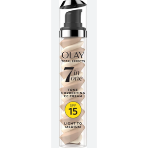 Olay Total Effects Tone Correcting Face Moisturizer with Sunscreen SPF 15, Light to Medium 1.7 Ounces, Exp. Date: 06/27