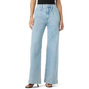 HUDSON Women's Jodie Petite High Rise Loose Fit Wide Leg Jean, Size 30