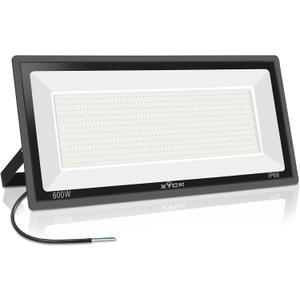 XYCN 600W LED Stadium Flood Lights Outdoor(3050W Equivalent),67500LM Super Bright LED Arena Lights,100-277V IP66 Waterproof 5000K Daylight White Commercial Lighting for Sports Fields and Counts