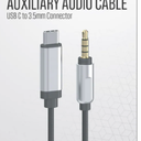 ACOUSTIX 6 Foot Braided AUXILIARY AUDIO CABLE