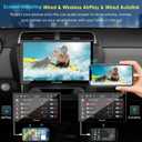 Carpuride Double Din Car Stereo with CarPlay and Android Auto Car Radio 9" HD Floating Touchscreen Car Audio Receivers with Bluetooth, EQ Subwoofer, Mirror Link, SWC, Backup Camera, AUX, AM/FM Radio