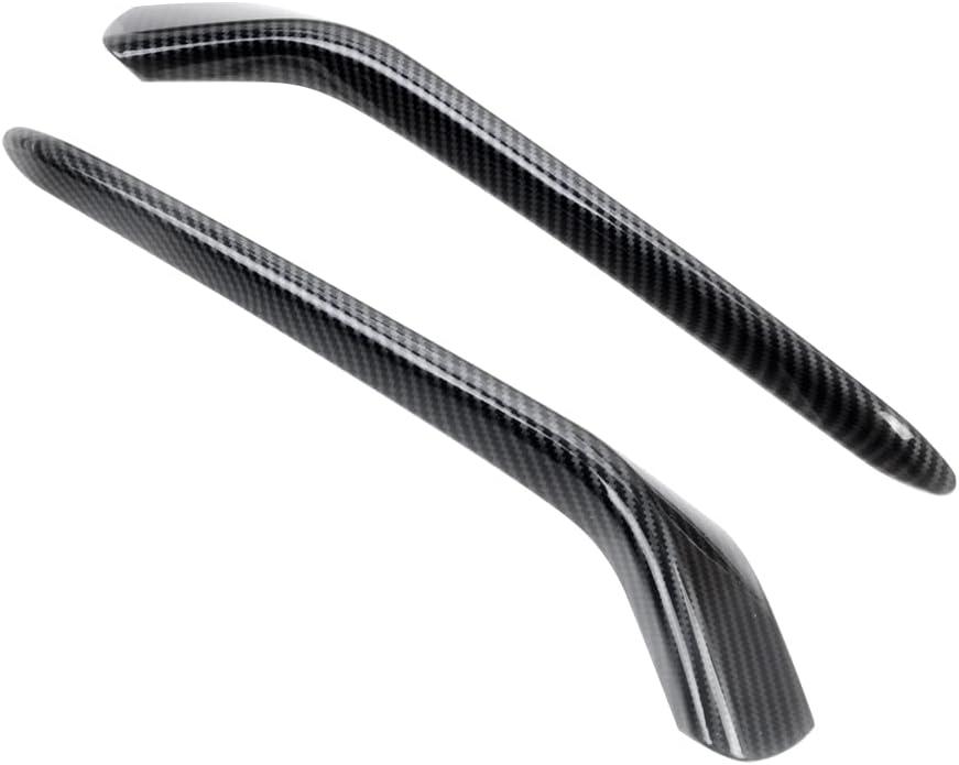 Car Front Foglight Lamp Cover Trim, Compatible with Honda Civic Hatchback 2020-2021, Carbon Fiber