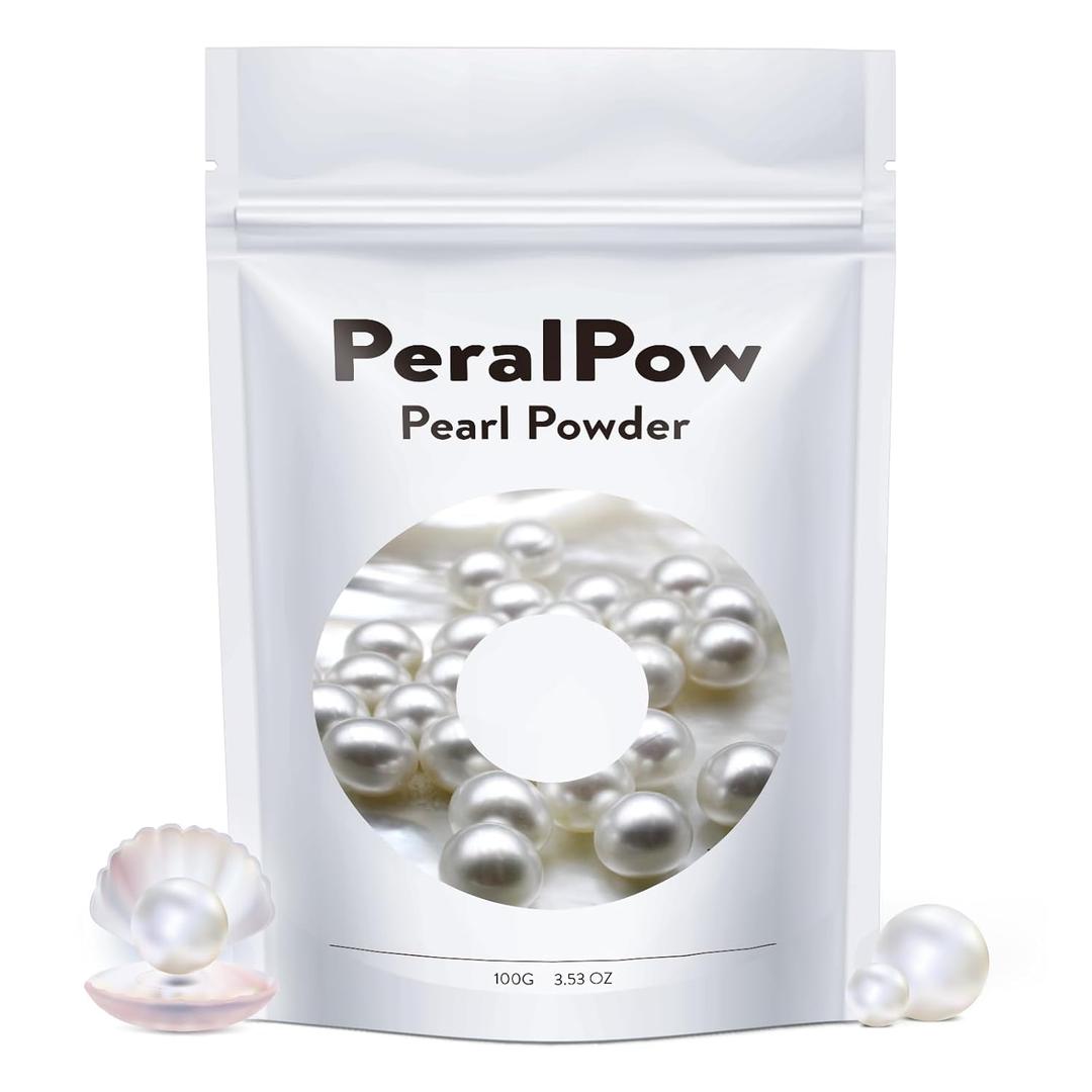 Pearl Powder Organic, 100g 100% Natural DIY Skincare, Anti-Aging, Minimizes Pores, Soothes (3.52oz)