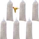 Finch Sock Feeder for Outdoor, 6Pcs Finch Feeder for Wild Birds, Garden, Backyard, Thistle Bird Feeder Easy-Fill Design for Bird Lovers and Nature Enthusiasts