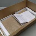 Golener Countertop Organizer Corner Shelf, 2 Tier Adjustable Stackable Corner Shelves for Kitchen, Bathroom, Spice Rack, Coffee Bar, Over Sink, Dresser Table, Corner Counter Shelf Stand, Natural Beige (Large Modern)