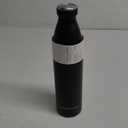LARS NYSM Stainless Steel Insulated Water Bottle 12oz 17oz 25oz 34oz 51oz | Insulated Thermo Flask for Hot and Cold Beverages | Leakproof Drinking Bottle (Carbon Black, 33.9oz) (33.8 Ounces)