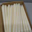 50 Pack Flameless Taper Candles, 11 Inch Battery Operated LED Taper Candles Flickering Electric Led Candlesticks for Wedding Party Church Christmas Centerpiece, No Batteries, Ivory (50)