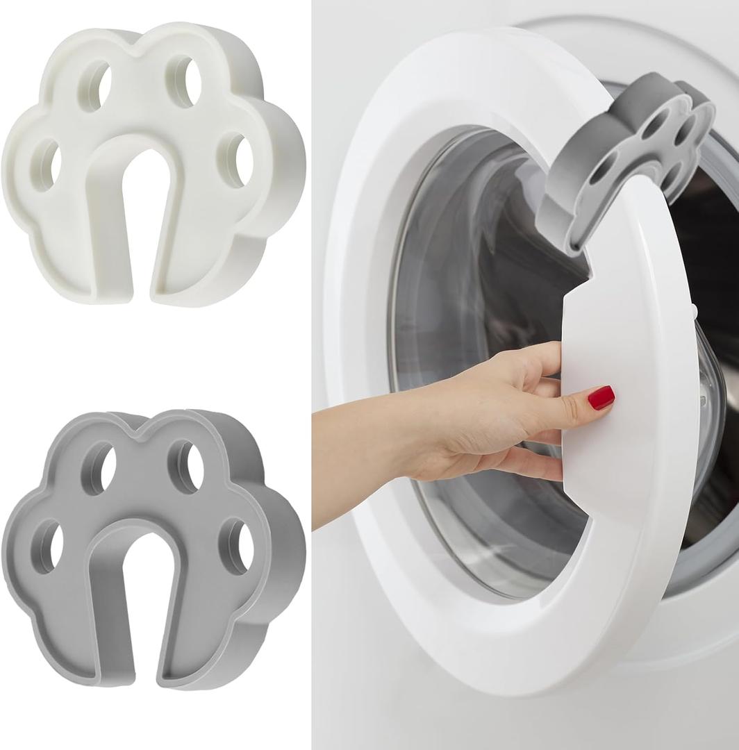 2 Pack Washing Machine Door Prop Open Front Load Washer Door Prop Dryer Door Prop Open Dishwasher Laundry Door Holder Washer Door Stopper to Keep for Proper Ventilation & Drying Washer Accessories