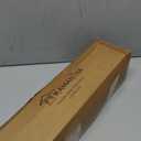 KAMANINA Curtain Rods for Windows 72 to 144 Inches, Adjustable Length Heavy Duty Curtain Rod, 7/8 Inch Long Decorative Drapery Rods with Modern Finials and Brackets, Antique Bronze