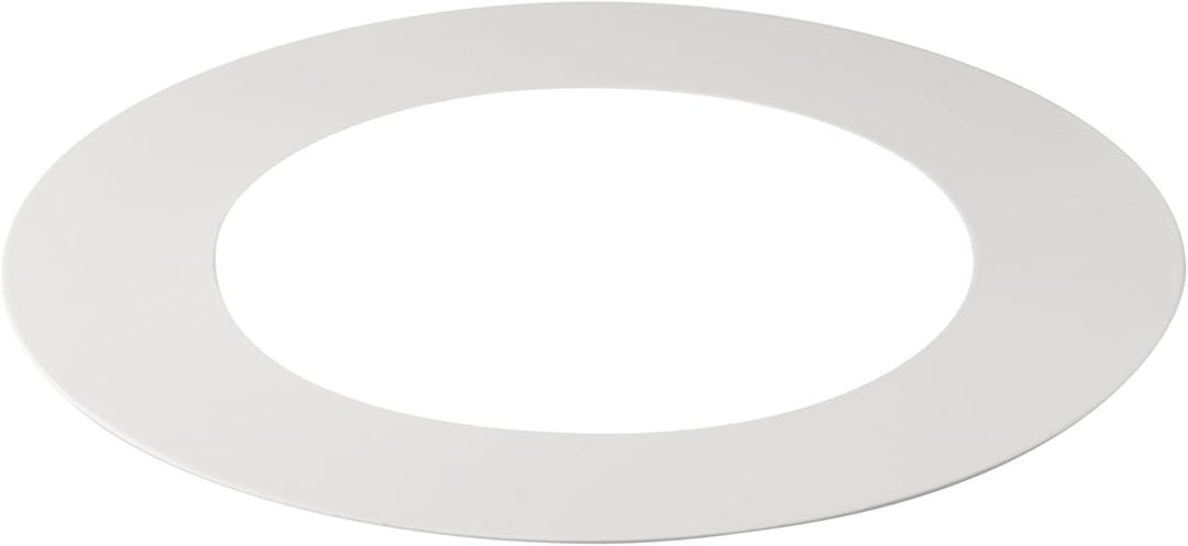 Kichler Direct-to-Ceiling Universal Goof Ring, For Use with 6" round interior downlight fixtures, White, (8.25" W)