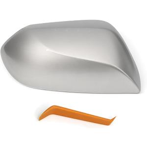 Right Side Mirror Cover Cap Compatible with Camry 2018-2023, Silver color Rearview Mirror Cover Cap (Only Fit for Singal Light Type)