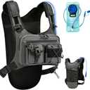 Criuage USA Original Patent Running Hydration Vest Backpack, Lightweight Chest Pack with 2.0L Water Bladder Bag Daypack for Hiking Running Cycling Race Marathon for Women Men