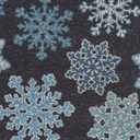 Korhani Home Snowflakes Holiday Coco Mat 30"x18"