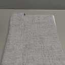 Lecloud Grey Valance for Window 12 Inch Length, Light Filtering Faux Linen Textured Soft Kitchen Curtains, Rod Pockets Short Airy Drapes for Bathroom Basement Farmhouse, 60" W x 12" L 1 Panel