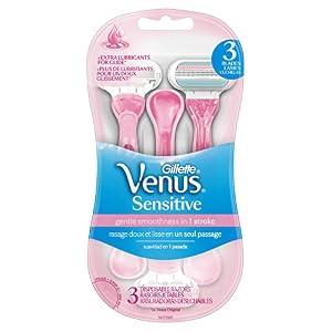 Gillette Venus Sensitive Women's Disposable Razors - 3 Pack