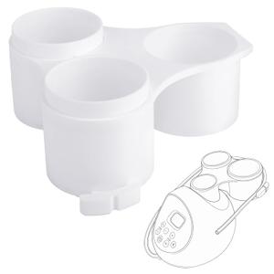 Bottle Holder for S1 & S2, Portable Detachable Breast Pump Attachment Accessories Dual Bottle Stand with Hose Management Space-Saving & Easy Installation (White)