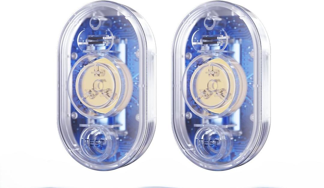 2  Pack WD61 Water Leak Detector for Home, 120dB Water Sensor Alarm for Basement, Leakage Detection Device for Under Sink/Pipe/Drain Drip, Floor Flood in Bathroom/Kitchen/Toilet/Laundry Room, Clear