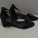 Women's Heeled Sandals Open Toe Ankle Strap 2.5-Inch Chunky Heels Dress Shoes Wide Feet Friendly (Black)