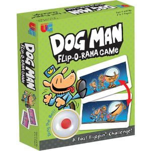 University Games, Dog Man Flip-o-Rama Card Matching Game, Based on The Dog Man Books Series, for 2 or More Players Ages 6 and Up