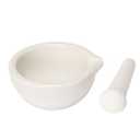 6ml Porcelain Pepper Mill Mortar Pestle Pugging Pot Garlic Spice Grinder Pharmacy Herbs Bowl Mill Crusher DIY Kitchen Gadget, Pack of 2