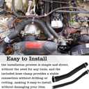 52100132AB Fuel Filler Vent Hose Kit, with Clamps, Fuel Diller Hose Accessories, Fit for 1997-2001 Jeep Cherokee XJ, Replace 52100131AD