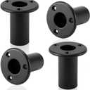 4 Pcs Folding Pontoon Ladder Insert Plugs Removable Dock Mounting Hardware Boat Replacement Parts for Marine Yacht Hook Telescoping Ladder Tube Extra Cup Mount