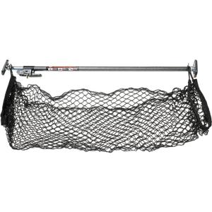 KEEPER Ratcheting Cargo Bar - Rubber, Black/Silver, Adjustable from 40"-70" - Comes with 60 x 24 Storage Net (5060), For Truck