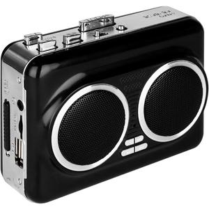 Cassette Player Recorder, Portable Cassette to MP3 Converter with USB-C, Built-in Speaker, Audio Tape to Digital Converter, Reverse Recording for Stereo Sound （Black）
