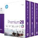 HP Papers | 8.5 x 11 Paper | Premium 28 lb | 5 Ream Case - 2500 Sheets | 100 Bright | Made in USA - FSC Certified | 205200C