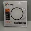 Matane 12 Inch LED Flush Mount Ceiling Light Fixture with Night Light, 24W 2400LM 3000K/4000K/5000K Selectable, Dimmable Ceiling Lights for Bedroom, Dining Room, Kitchen, Round Black