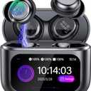 Sleep Earbuds Bluetooth 5.4 in Ear Touch Screen Sleep Headphones, Small Design Mini Sleep Earbuds for Side Sleepers with Sleep Mode, 48H Playtime Sleep Earphones Clear Calls, 5 EQ Modes, Black