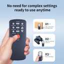 Replacement Remote Control for GUGTTR & Yolid Ellipse Electric Elliptical Machine Under Desk Compatible with Model ET0001/RB-EB505(with Oversized Buttons)