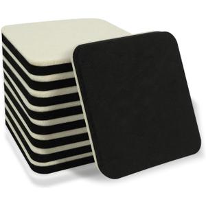 Furniture Sliders 8 Pcs 4 Inch Square Felt Furniture Slider Reusable Heavy Duty Furniture Sliders for Hardwood Floors and Other Hard Surfaces