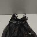 ALOVECDYV Women's Sexy lingerie Lace Babydoll Chemise Sleepwear Black XL