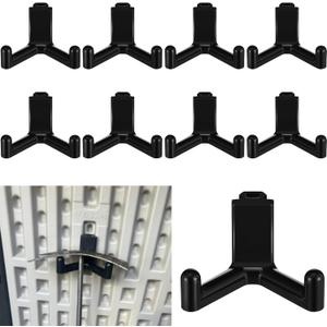 10 Pcs Plastic ABS Tool Hooks Compatible with Lifetime Shed 60305 60118 60127 60138 60141 Etc Not Work on Any Sheds with Horizontal Siding (Black)