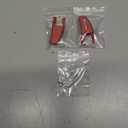 Bevinsee 2pcs Seat Release Lever Knob Latch Handle Left & Right Side Compatible with Ford Mustang 2005-2014 Seat Back Adjustment, 5R3Z-6362762-AAC Aluminum Red