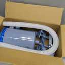 DeeprClean Upgrade Above Ground Pool Skimmer Comes with 3 Socks, Anti-tilt Wall Mount Surface Skimmer, Removable Skimmer Basket, Adjustable Height Bracket, Auto Skimming Pool Surface Leaves - Blue