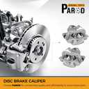 PAROD 19B6455 19B6454 Disc Brake Caliper with Bracket Fit for 2011-2016 Hyundai Elantra Sedan, 2013-2014 Hyundai Elantra Coupe Rear Left+Right