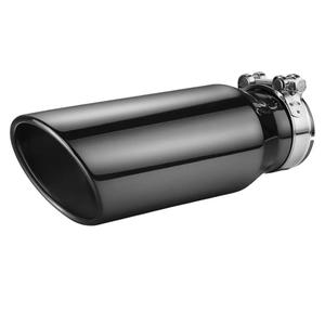 A-KARCK Exhaust Tips Black Chrome 3" Inlet, Muffler Tip with Never Fading and Peeling Coating, 3" Inlet to 4" Outlet 12" Long
