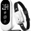 Dog Shock Collar, 3300ft Dog Training Collar with Remote, IPX7 Waterproof Rechargeable Sleek Modern Shock Collar for Small, Medium, Large Dogs with Beep, Vibration, Safety Shock, Light Mode, 8-120 lbs